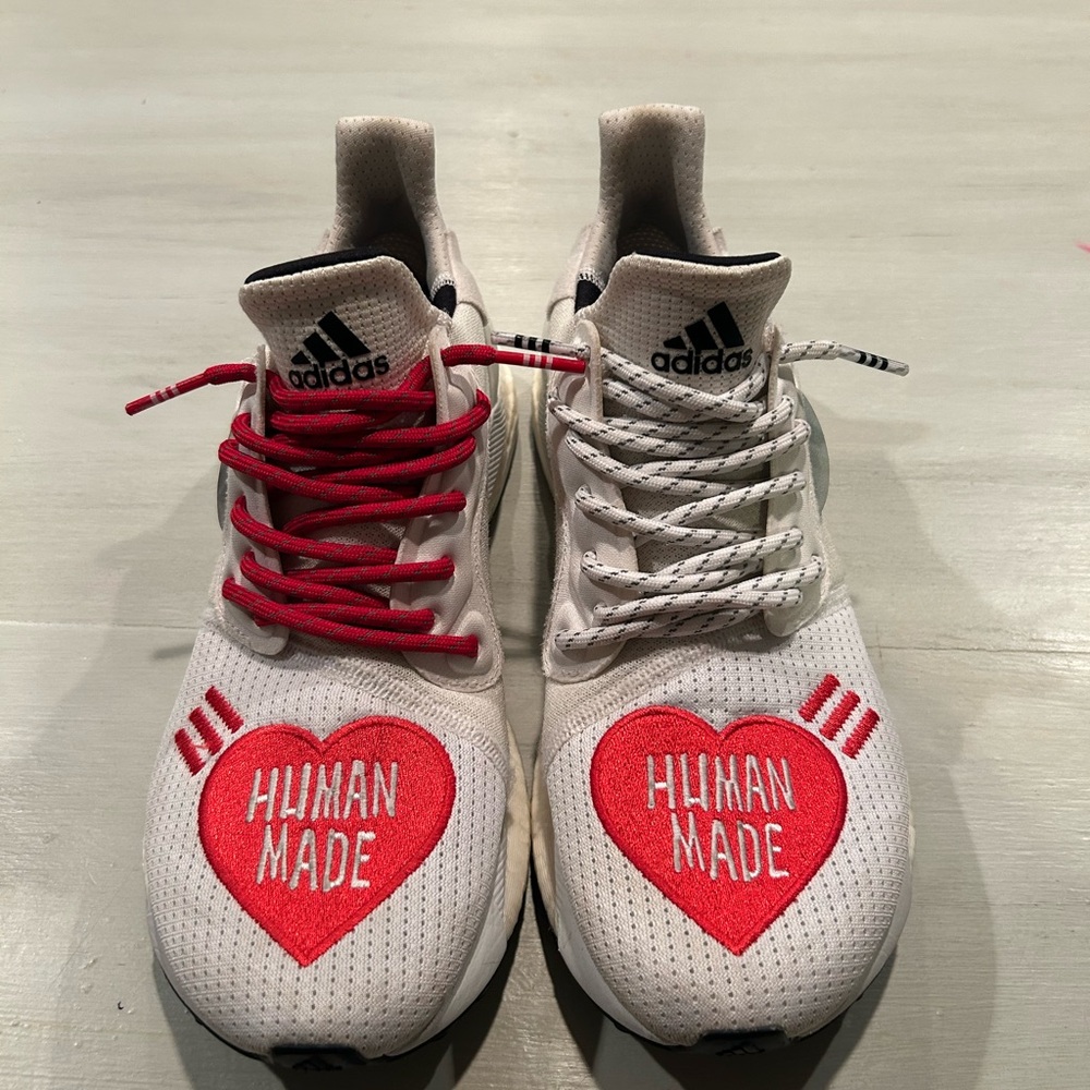 Adidas Men’s Ultra Boost Shoes - Human Made x Solar Hu ‘Love’